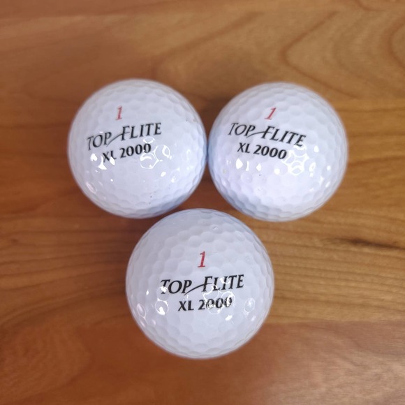 Spalding Top Flite XL 2000 Golf Balls Super Titanium 3 Pack - Picture 1 of 6
